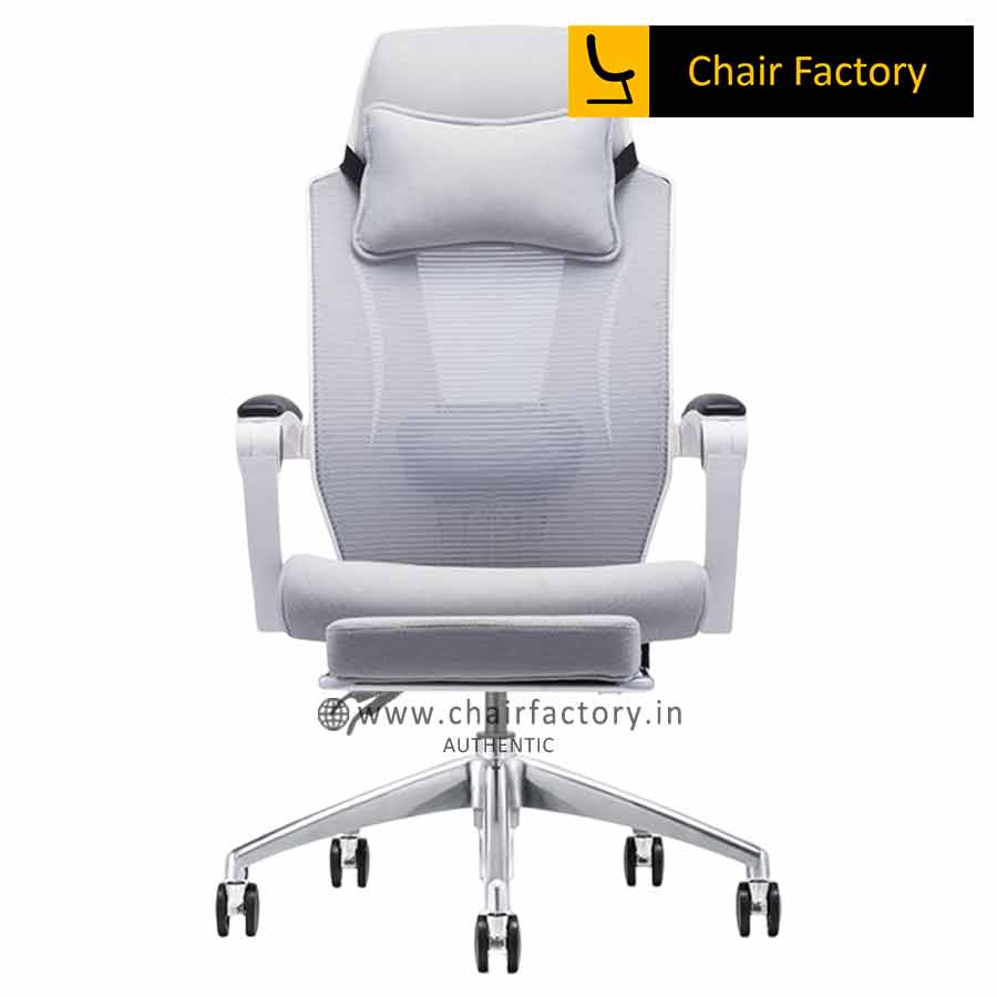 WHITE GEOFFROY HIGH BACK WITH FOOTREST